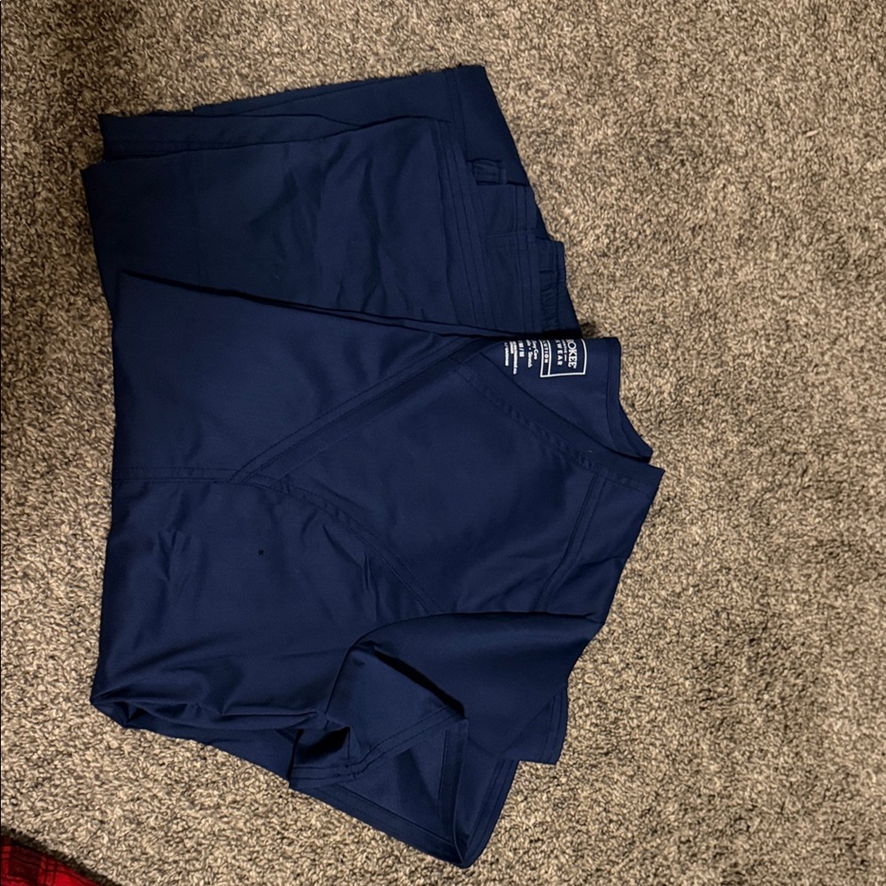 Navy Blue Women's Scrub Top